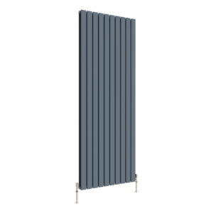 Anthracite Designer Vertical Flat Panel Radiator - Double Panel