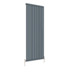 Anthracite designer vertical single flat panel radiator