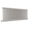 White traditional horizontal double column radiator