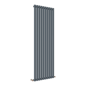 Anthracite Designer Vertical Oval Radiator - Single Panel