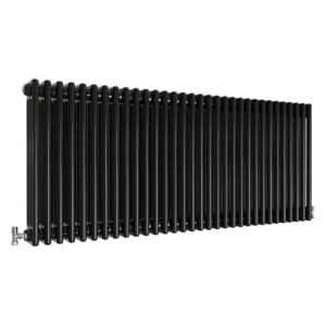 Black Traditional Horizontal Column Radiator - Triple Column
