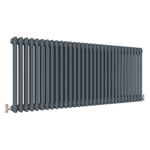Anthracite Traditional Horizontal Column Radiator - Double Column