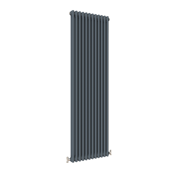 Anthracite Traditional Vertical Column Radiator - Double Column ...