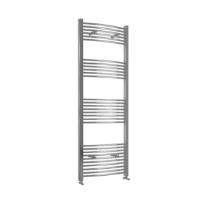Chrome Designer Curved Heated Towel Rail Radiator