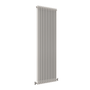 White Traditional Vertical Column Radiator - Double Column