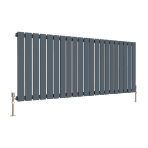 Anthracite Designer Horizontal Flat Panel Radiator - Single Panel